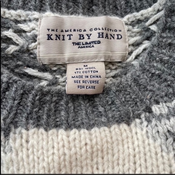 The Limited vintage hand knit sweater - Picture 3 of 4